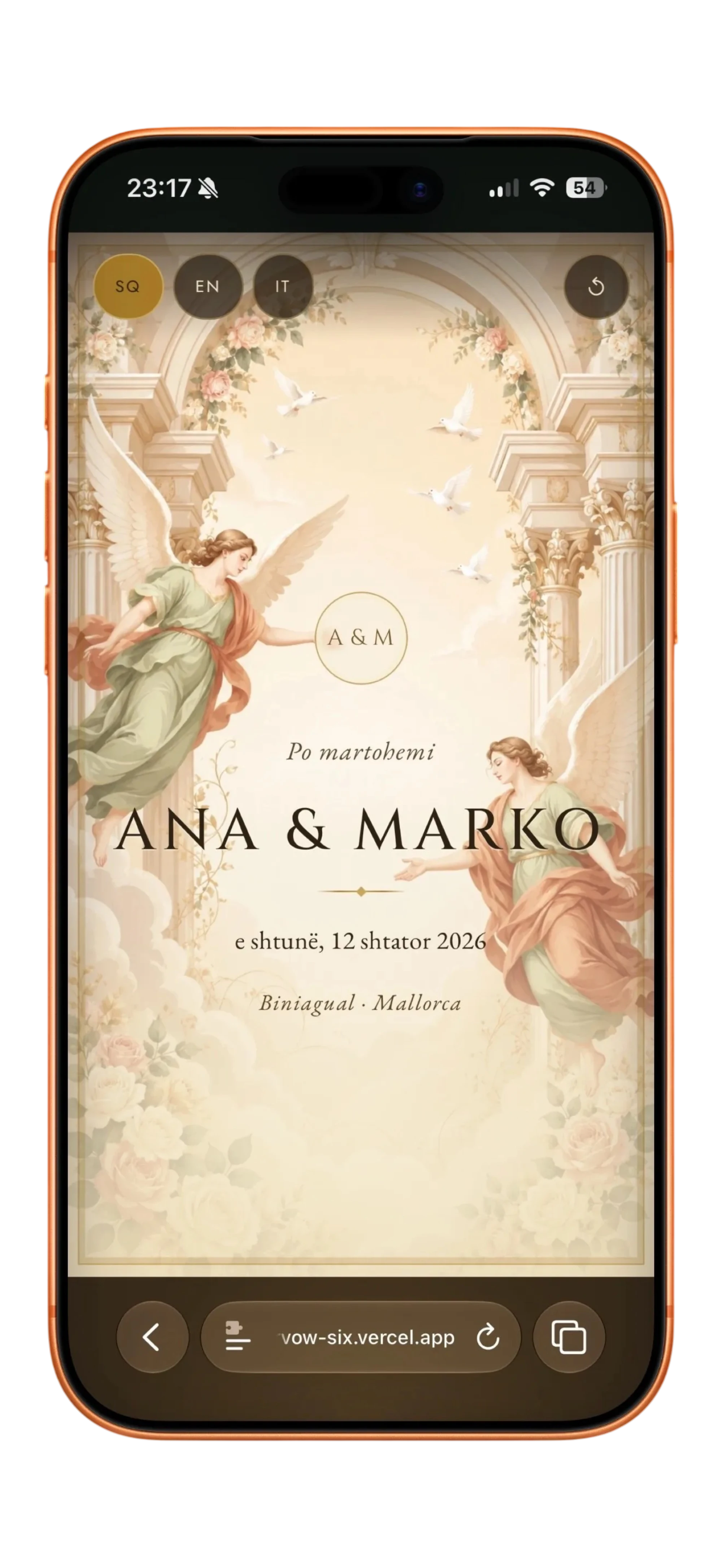 Guest invitation - Ana & Marko