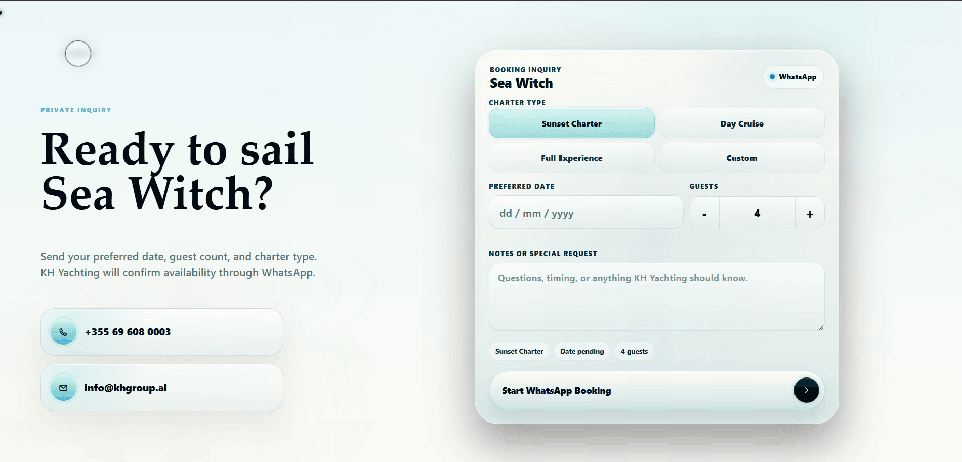 Booking