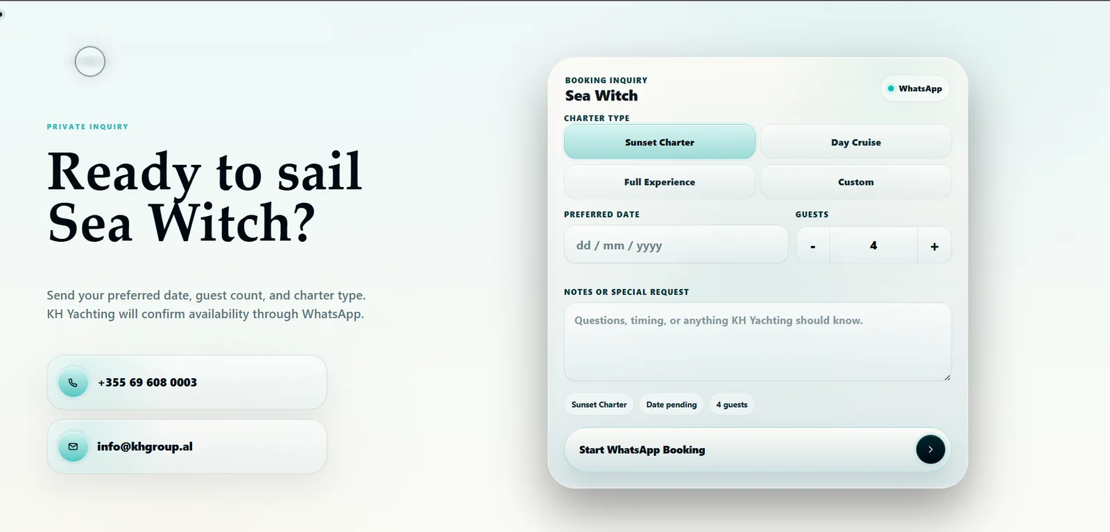 Booking